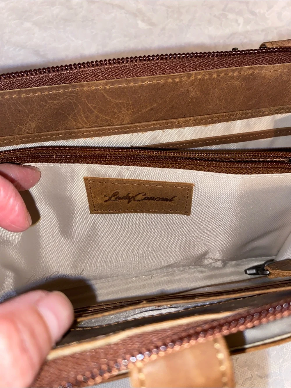 Concealed Carry Millie Leather Crossbody